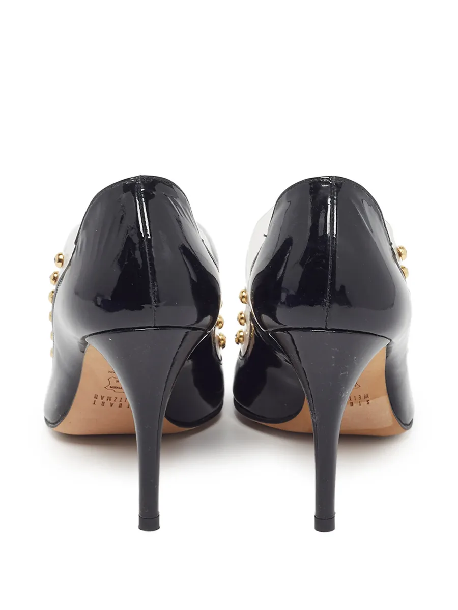 studded peep-toe heeled pumps 3