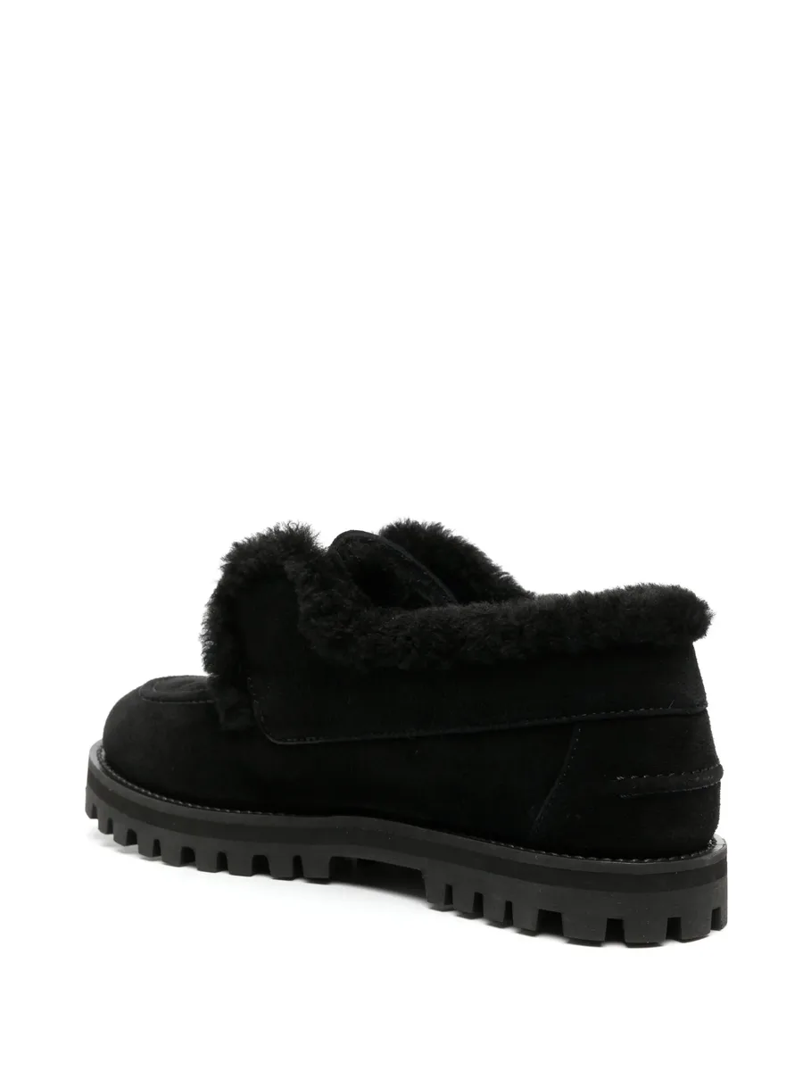 Yacht shearling-lining suede loafers 5