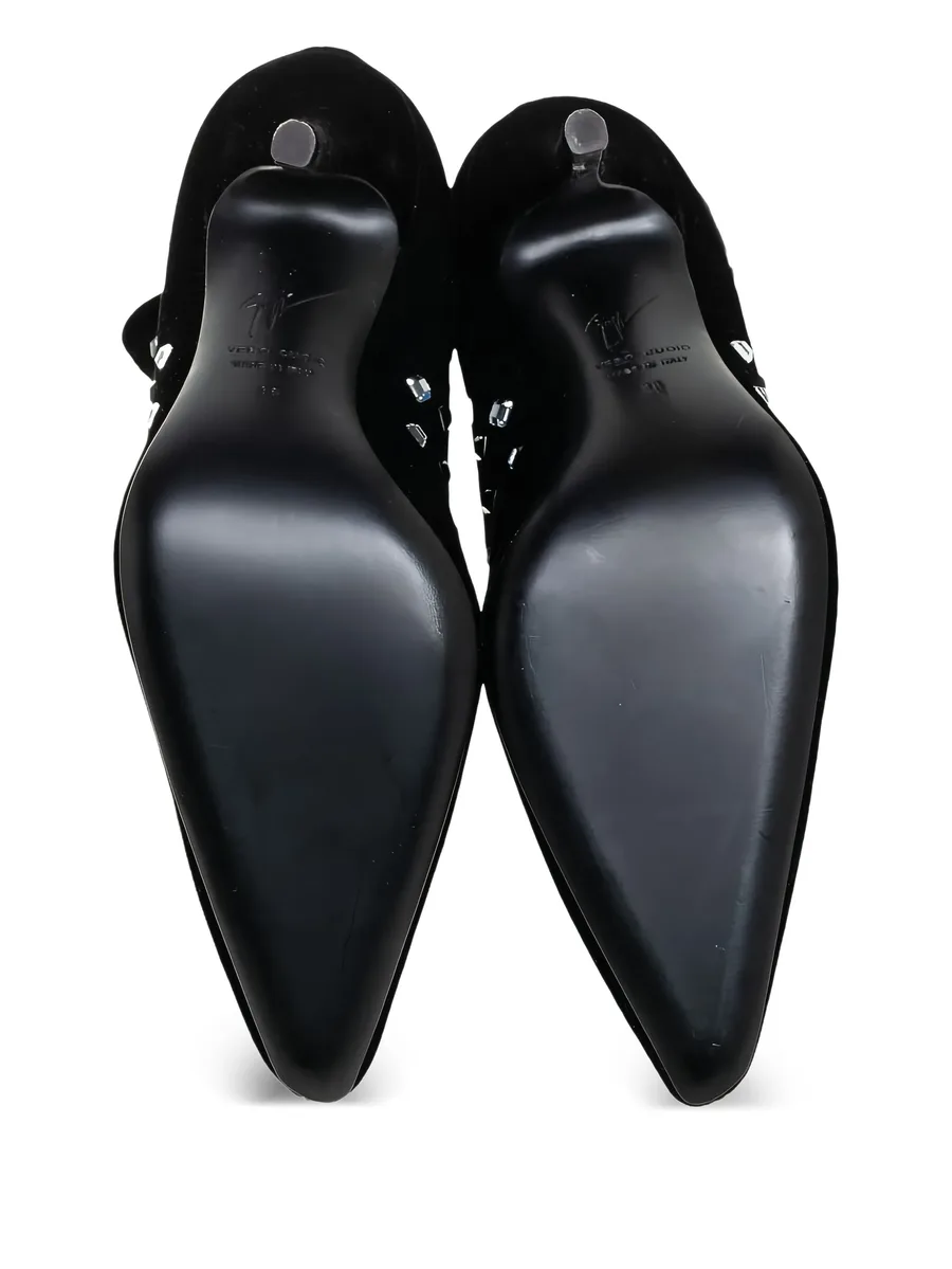 105mm crystal-embellished ankle boots 9