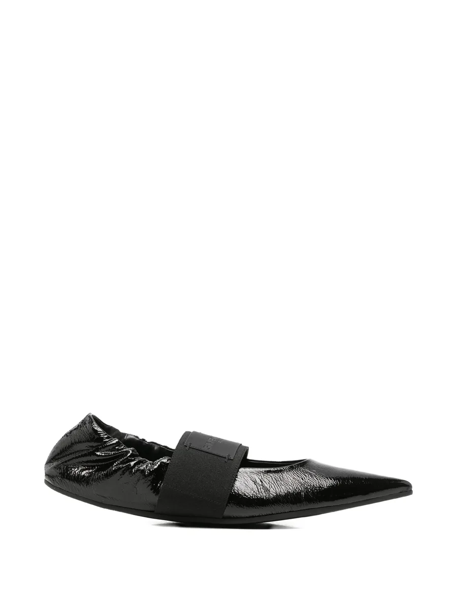 Crush pointed-toe ballet flats 1