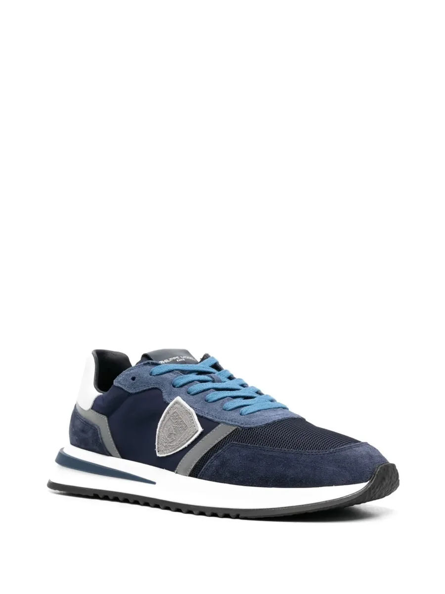 logo-patch panelled sneakers 3