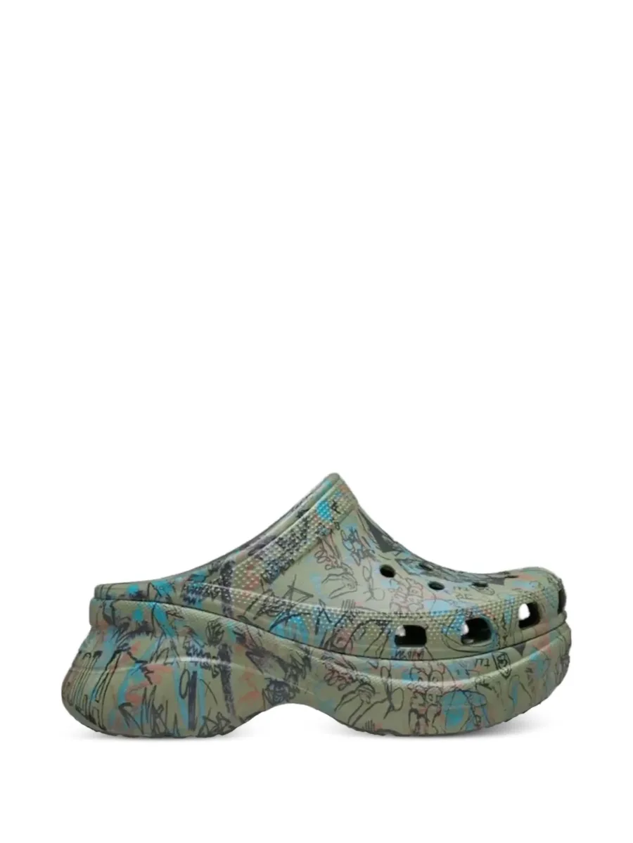 Classic Bae graffiti clogs 1