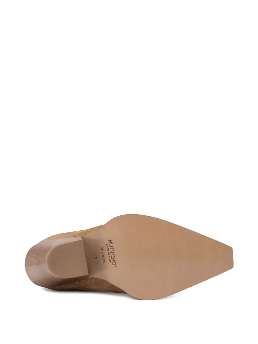suede pointed-toe boots 8
