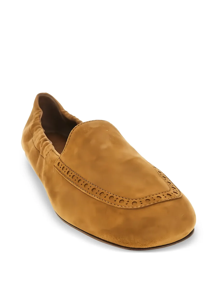 Rika suede perforated loafers 3