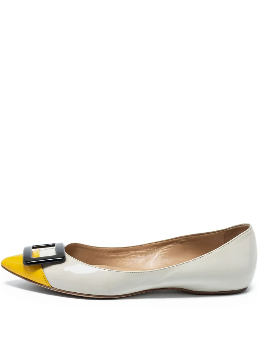 pre-owned Trompette buckle-embellished ballet flats 1