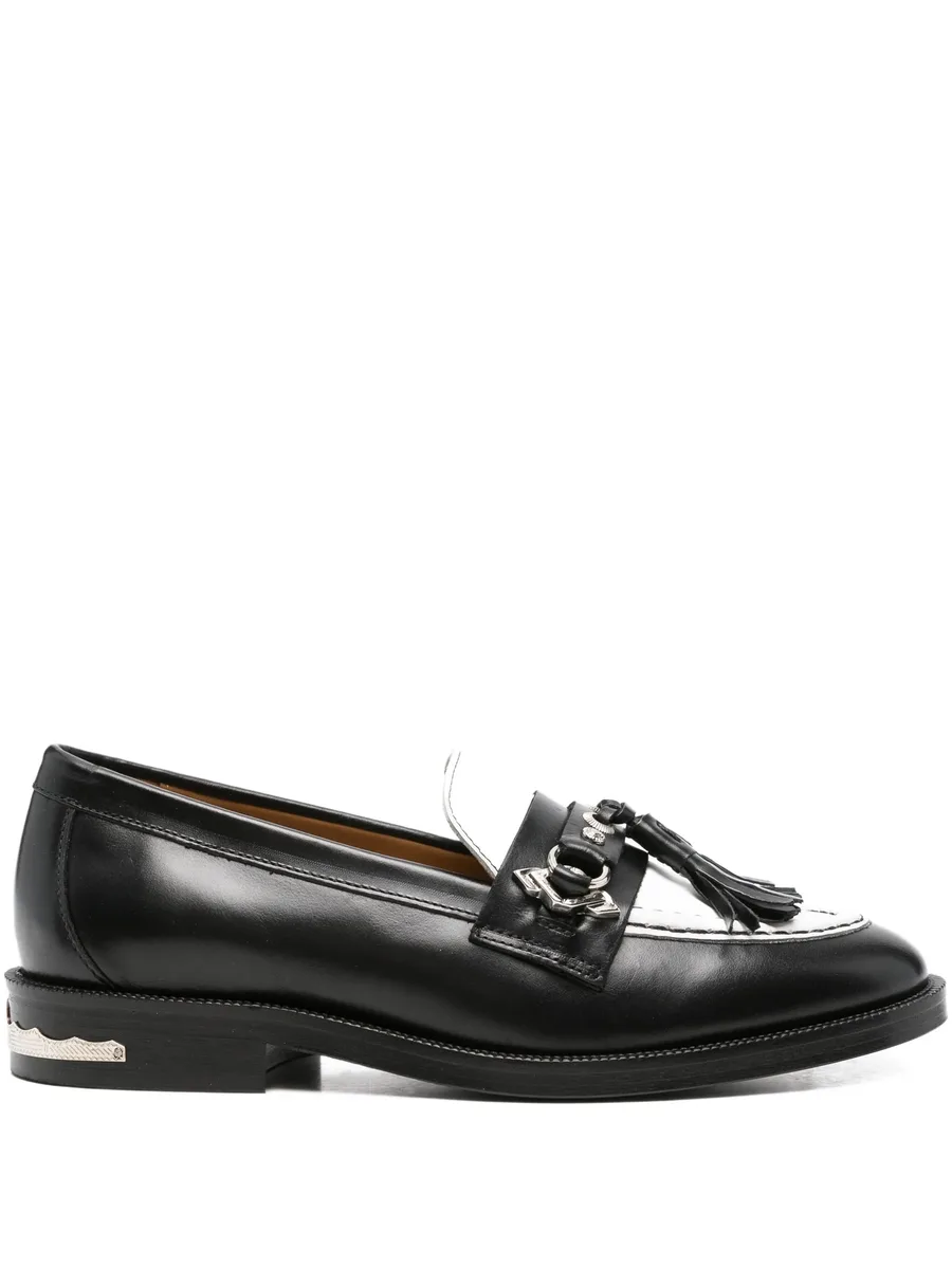 tassel-embellished leather loafers 1