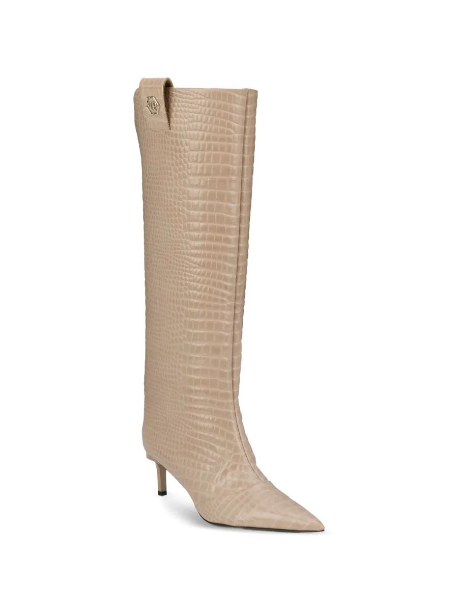 croco-print logo boots 3