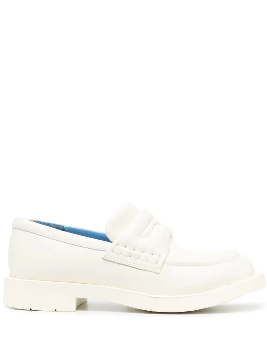 padded leather loafers 1