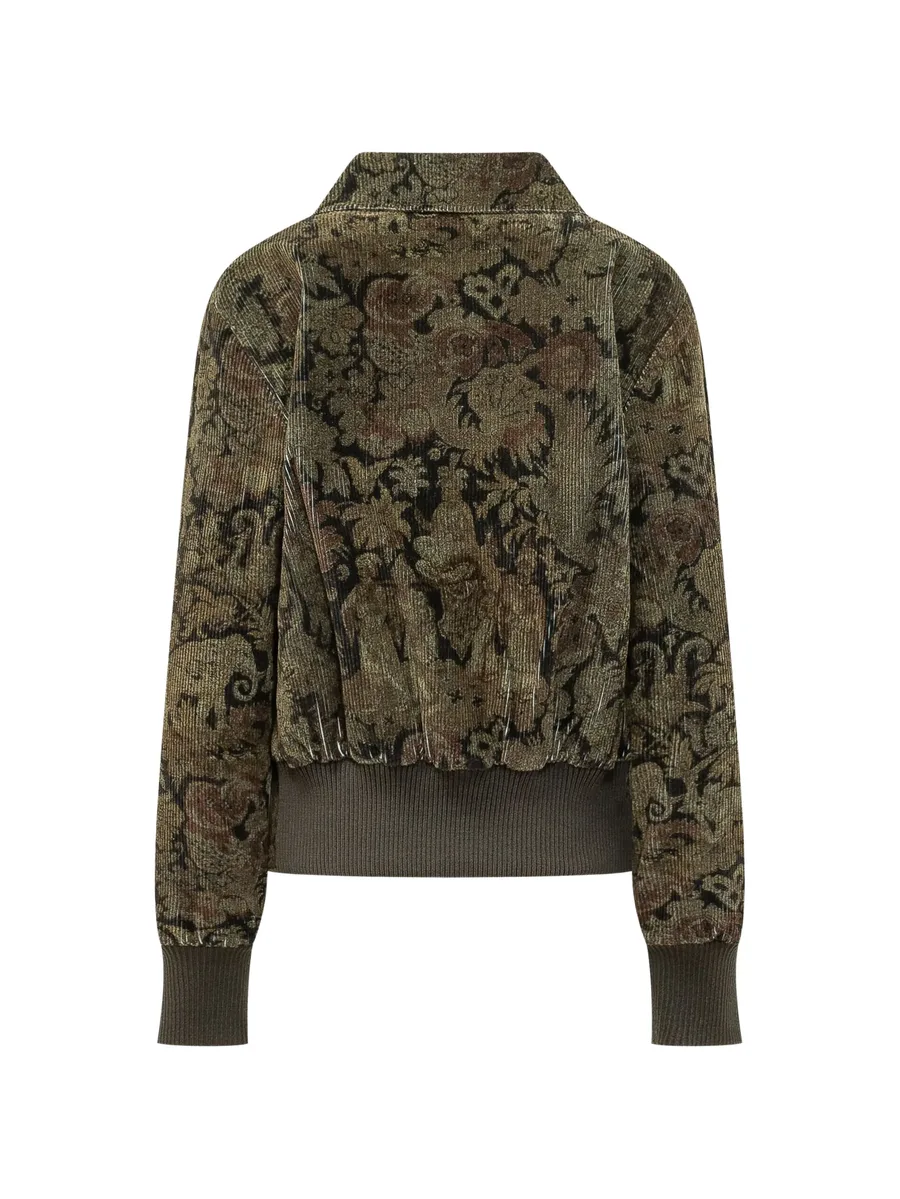 Gridox floral-print corduroy jacket 2