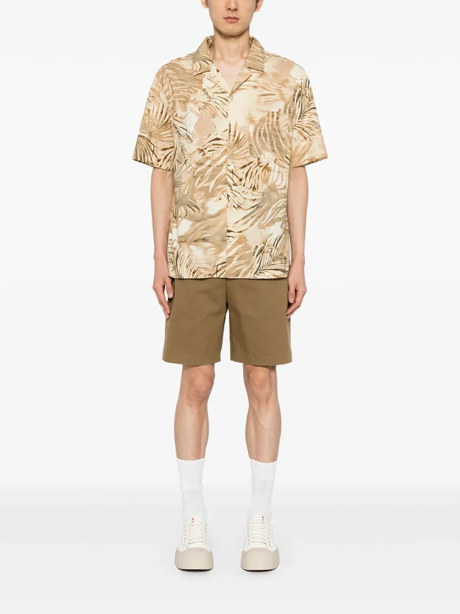 botanical-print poplin shirt 3