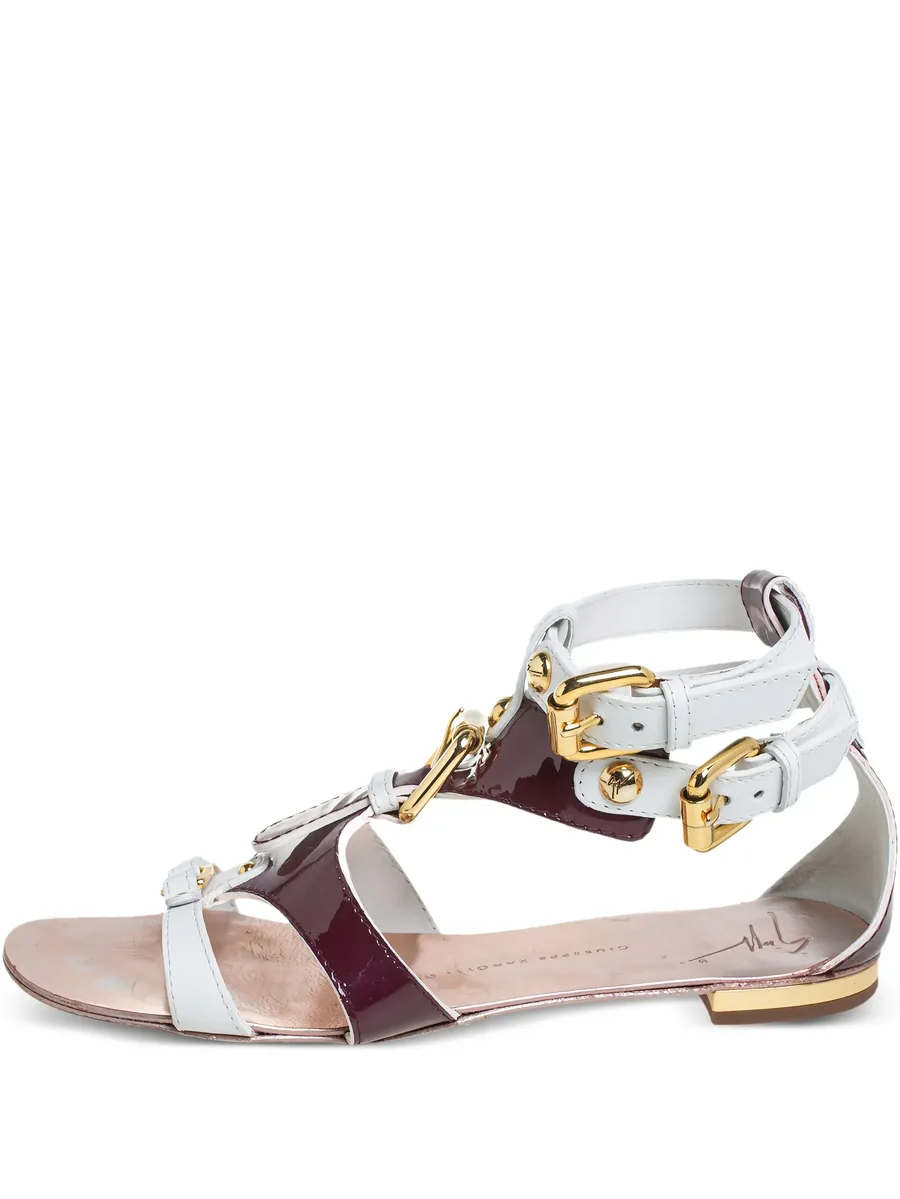 pre-owned buckle-embellished sandals 1