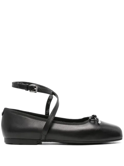 leather ballet flats