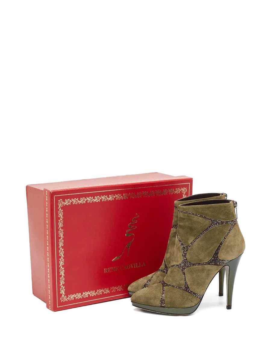 suede embellished boots 9