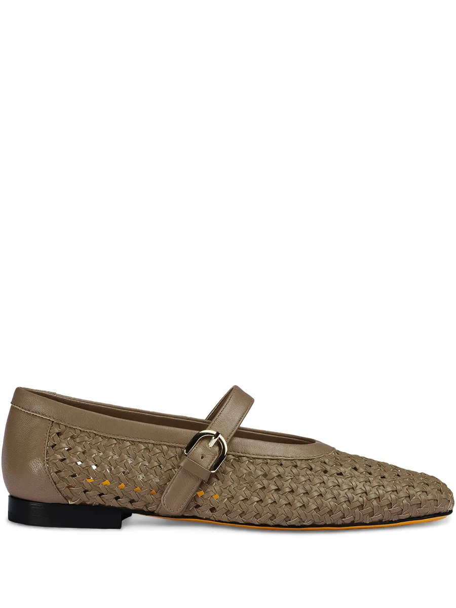 leather ballerina shoes 1