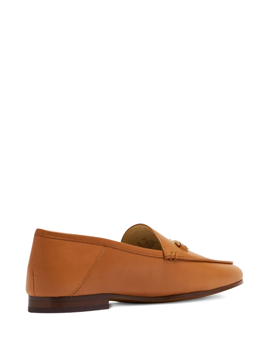 Loraine Bit metallic-horsebit leather loafers 5