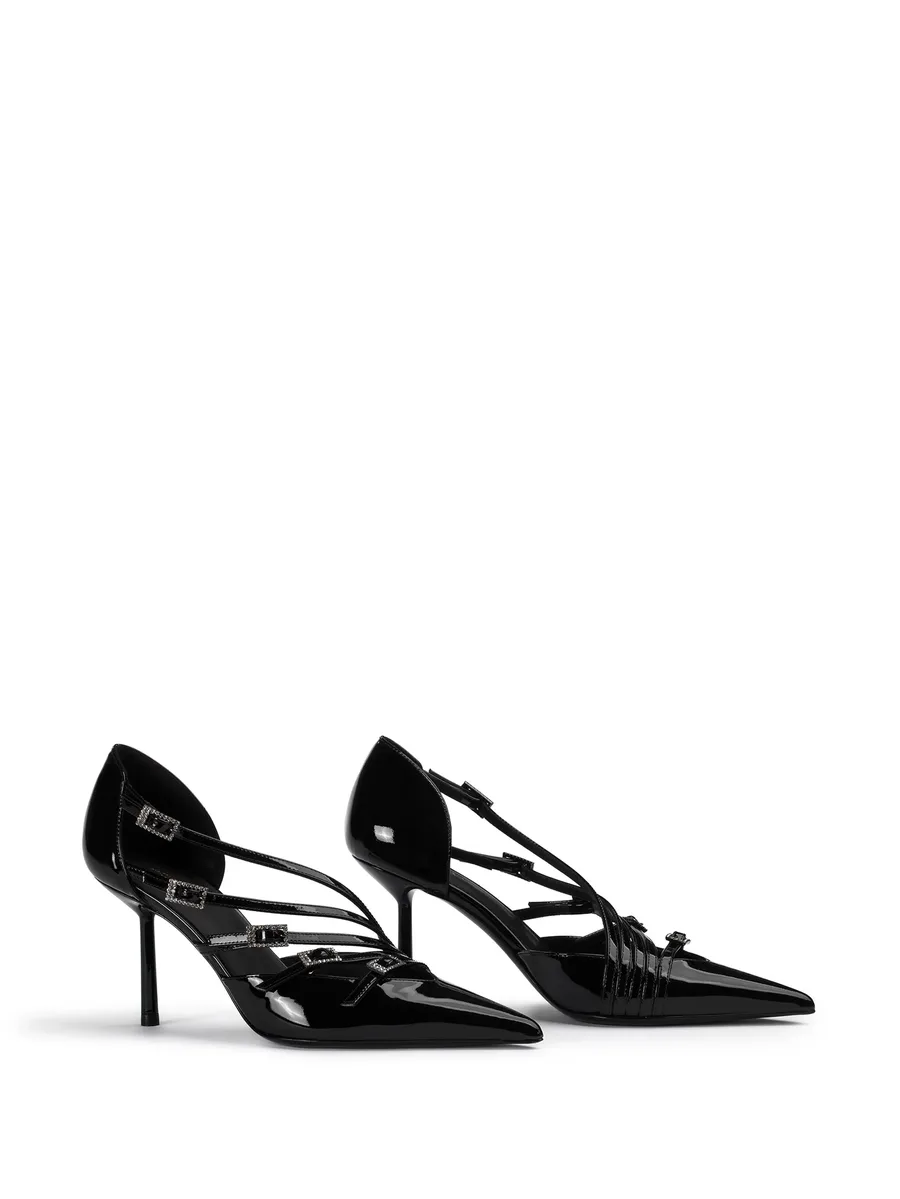 Scarlet 100mm leather pumps 3