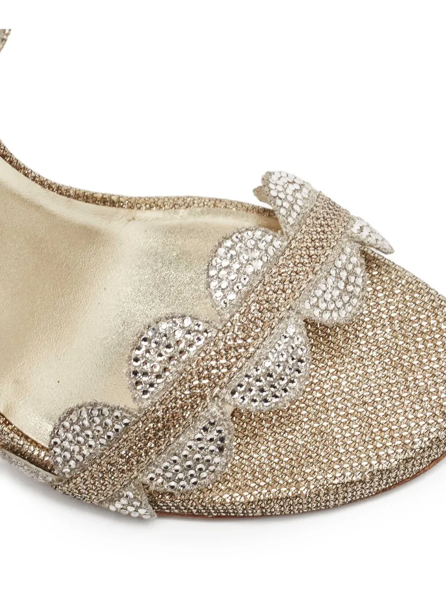 pre-owned 100mm embellished sandals 11