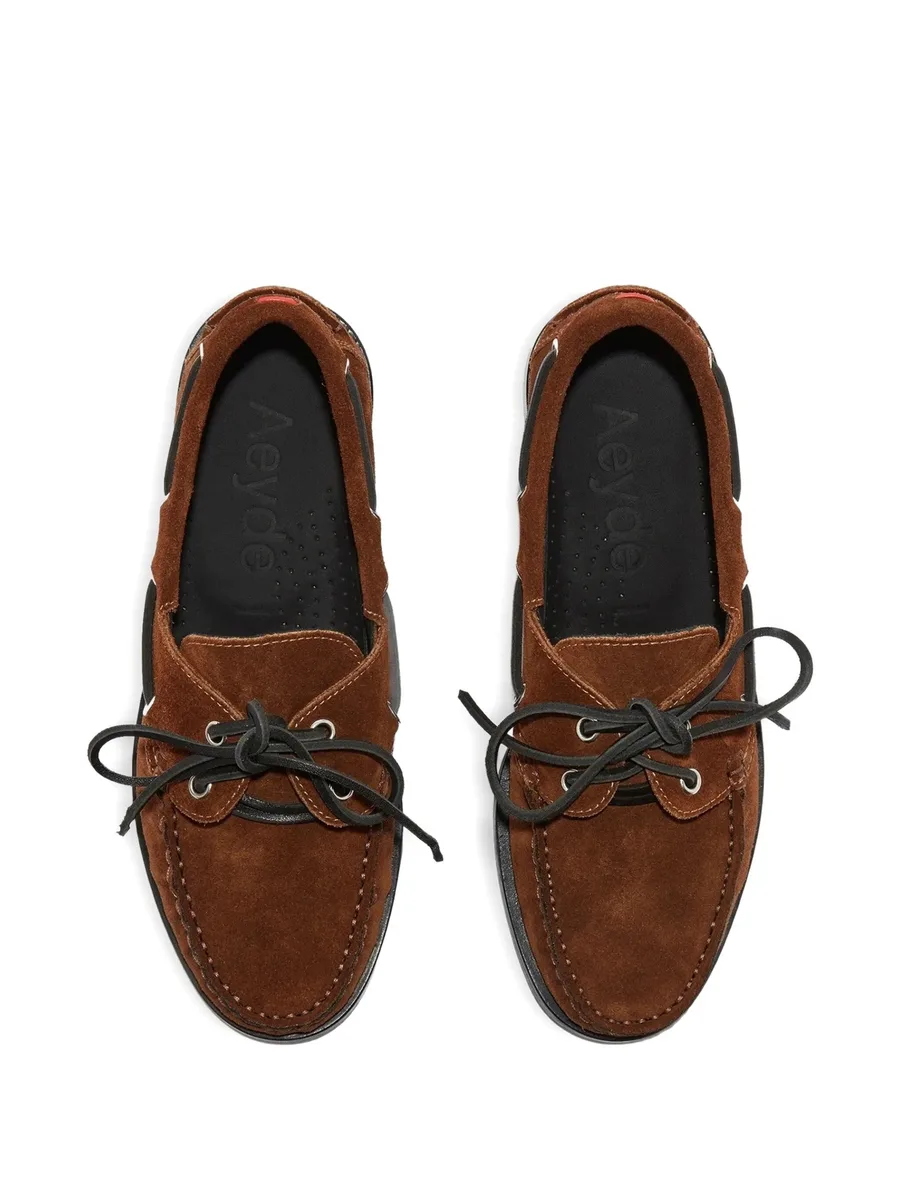 Harris lace-up suede loafers 6
