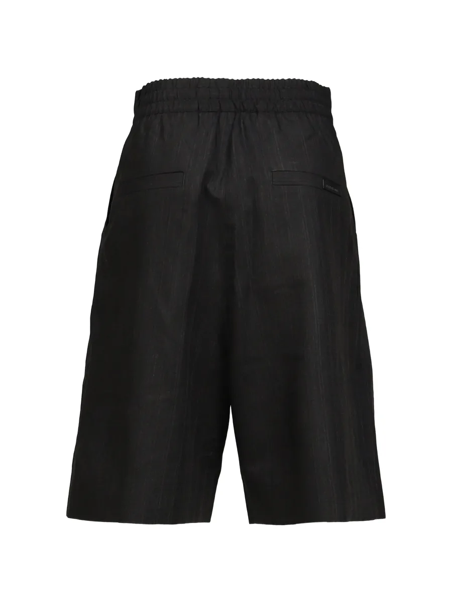 pinstriped wool shorts 6