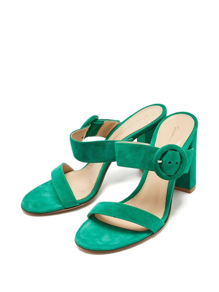 buckle strap suede sandals 3