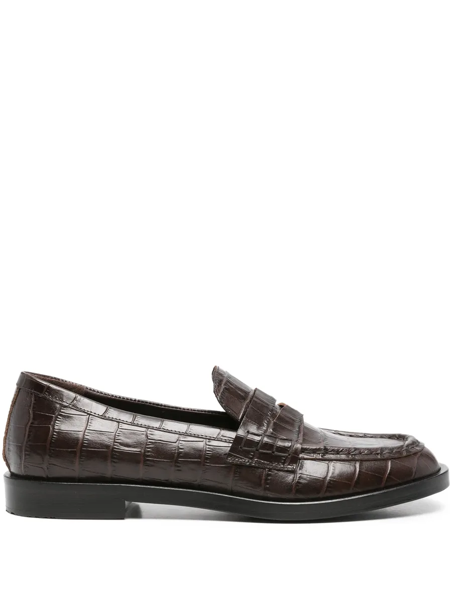 Xander crocodile-effect loafers 2