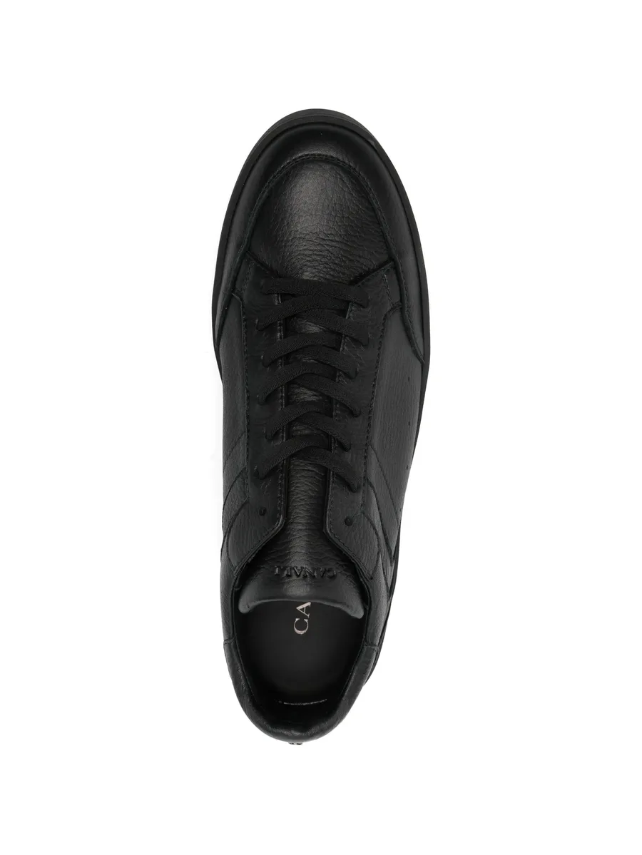 lace-up leather sneakers 8