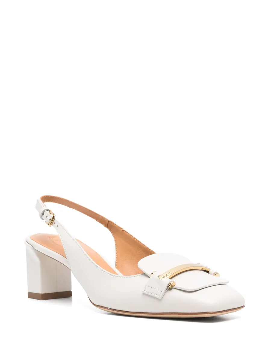 50mm leather slingback pumps 3