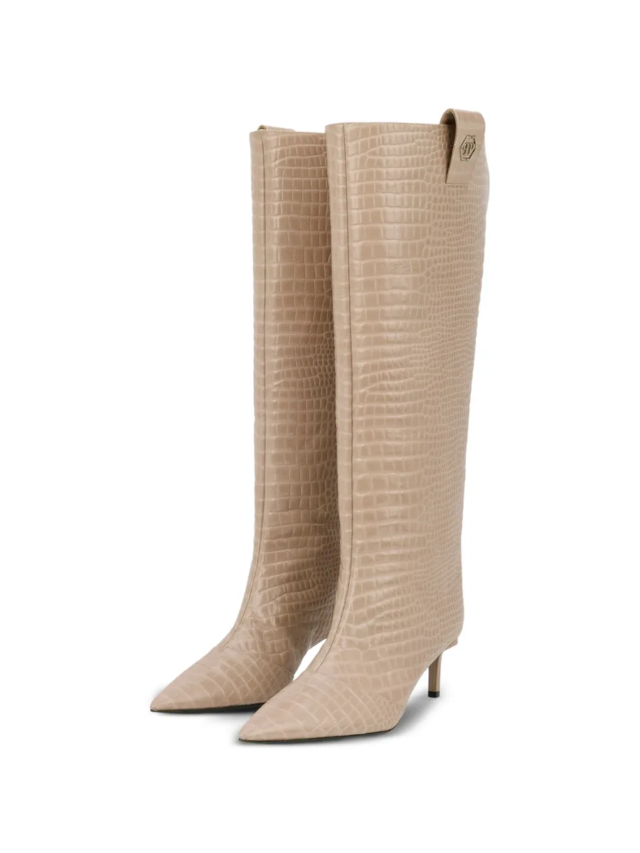 croco-print logo boots 11