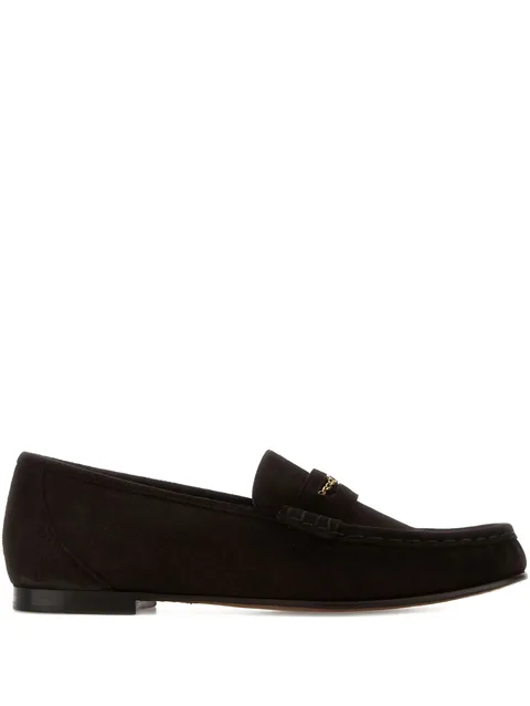 chain-embellished loafers