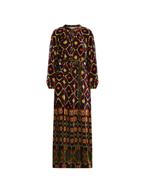 Kanada geometric-print maxi dress