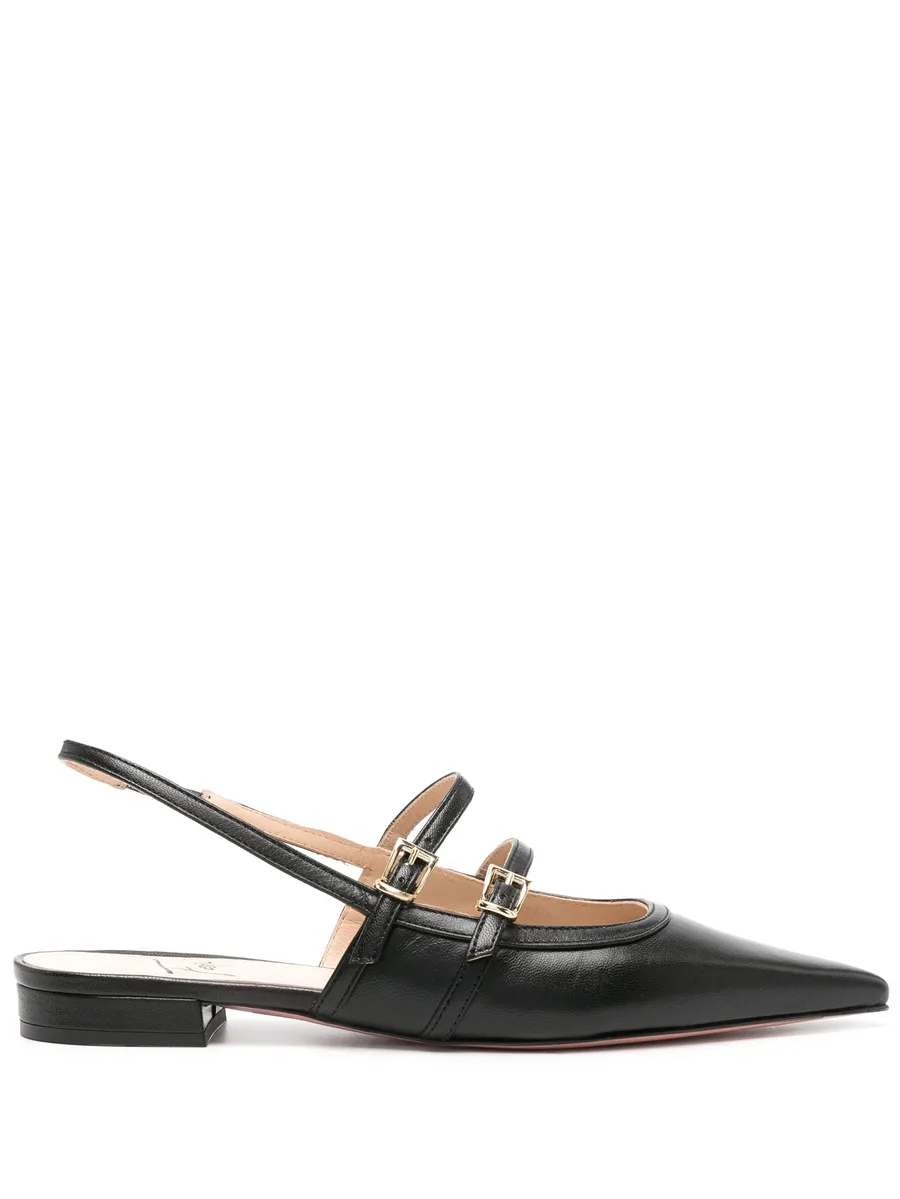Coimbra leather slingback pumps 1