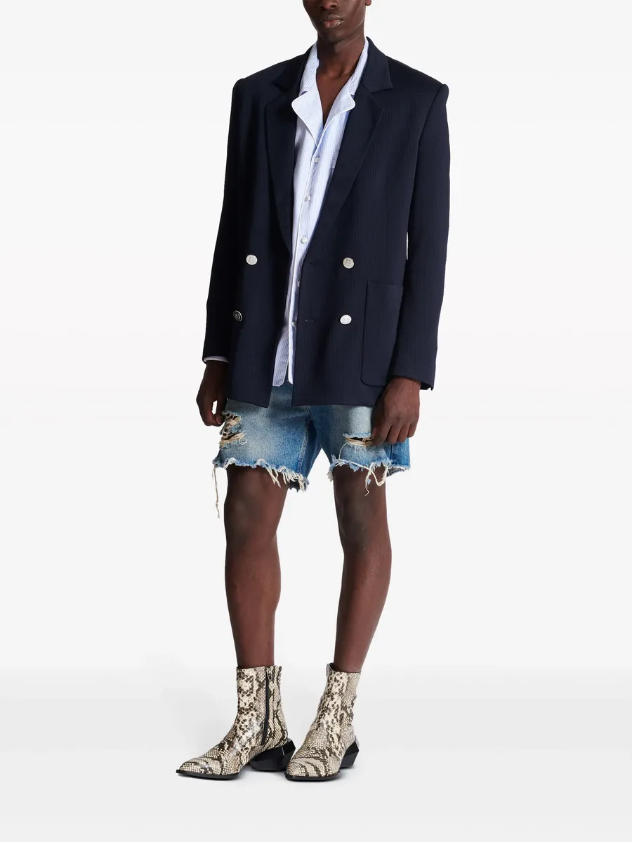 monogram-pattern double-breasted blazer 4