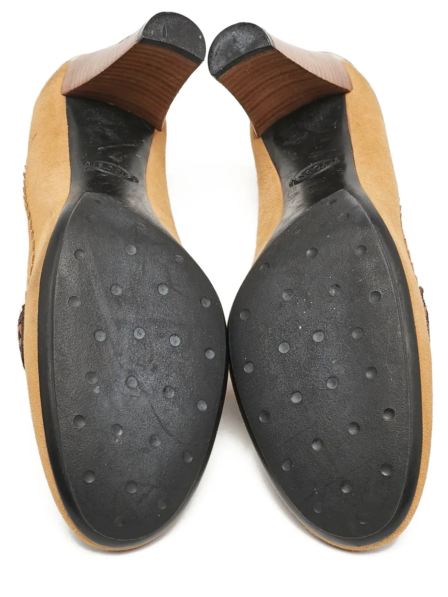 suede penny pumps 6