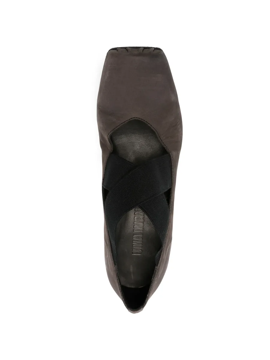 block-heel leather heeled pumps 8