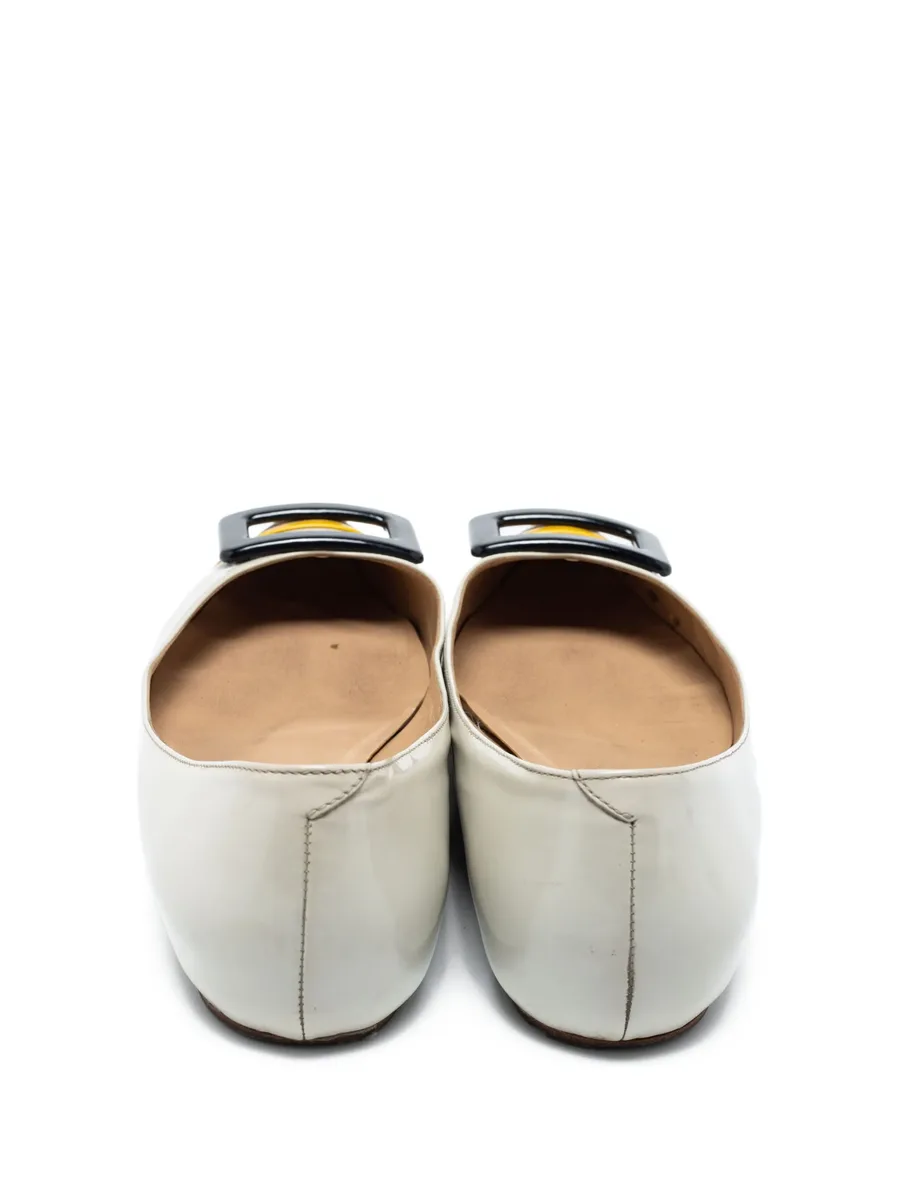 pre-owned Trompette buckle-embellished ballet flats 6
