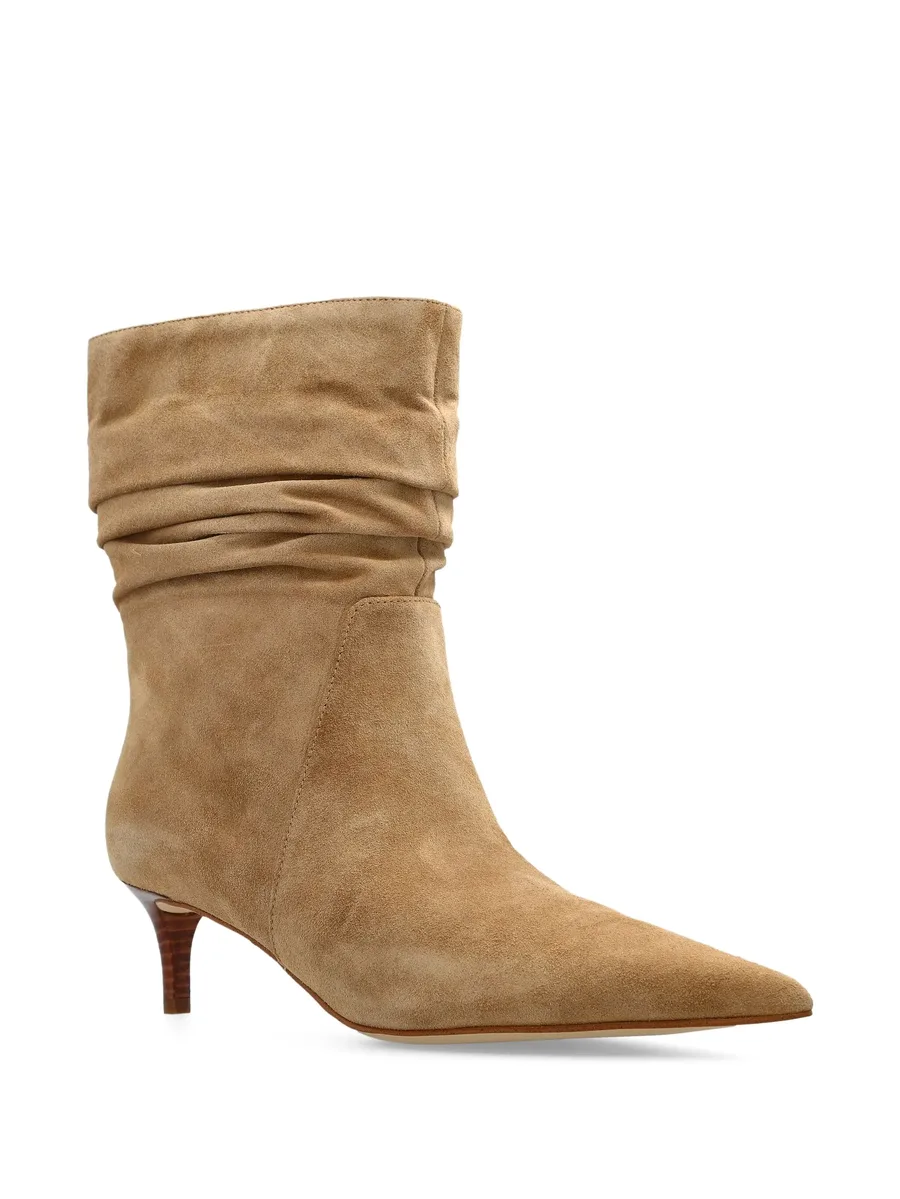50mm ruched pointed-toe boots 4