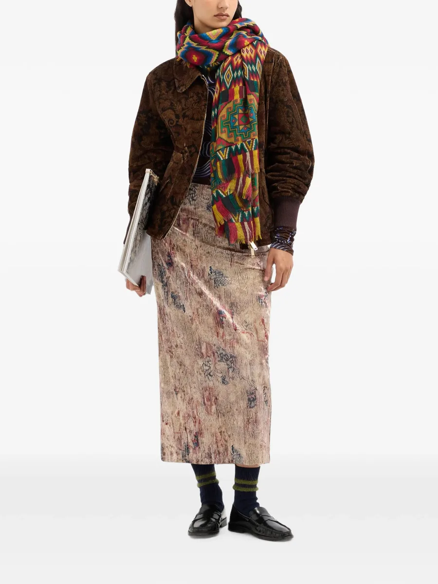 Gridox patterned corduroy jacket 2