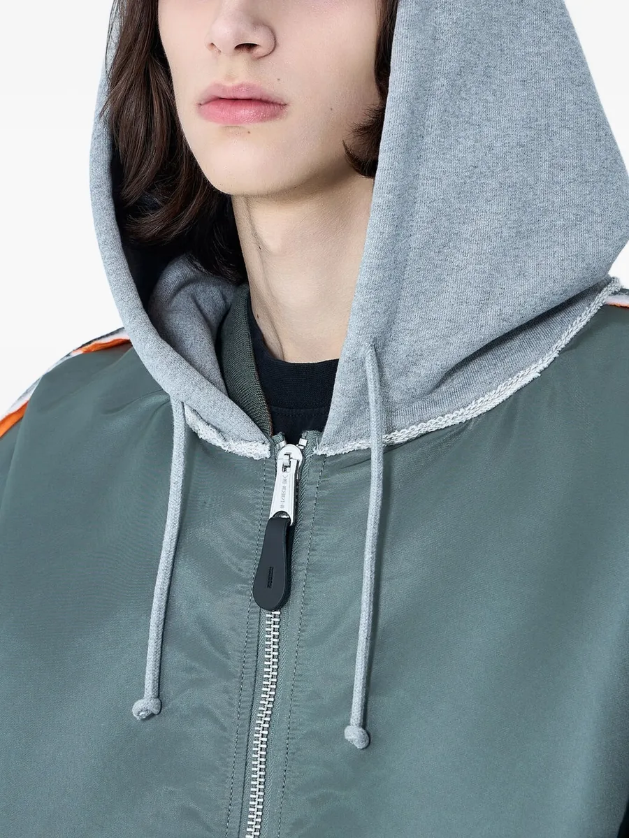 integrated-hood bomber jacket 7