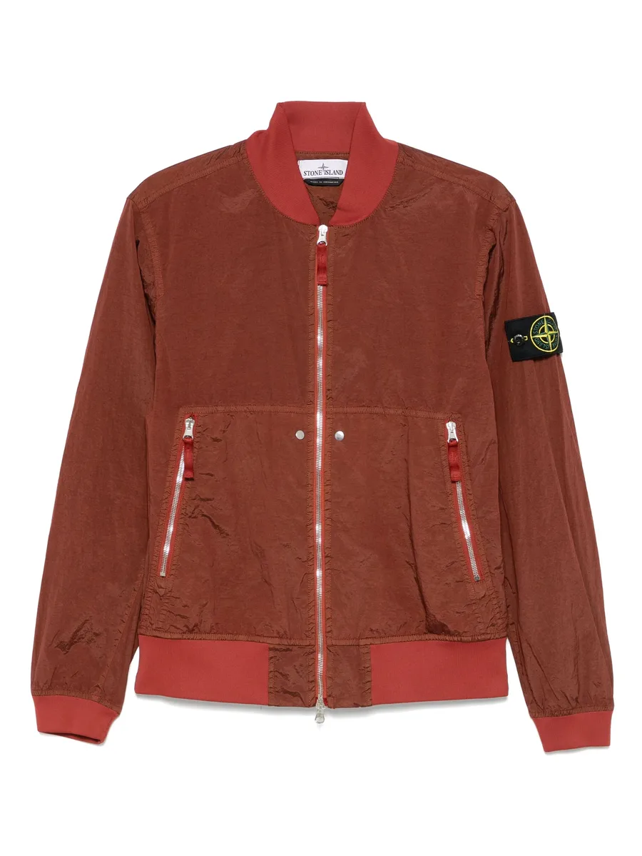 Compass-badge bomber jacket 1