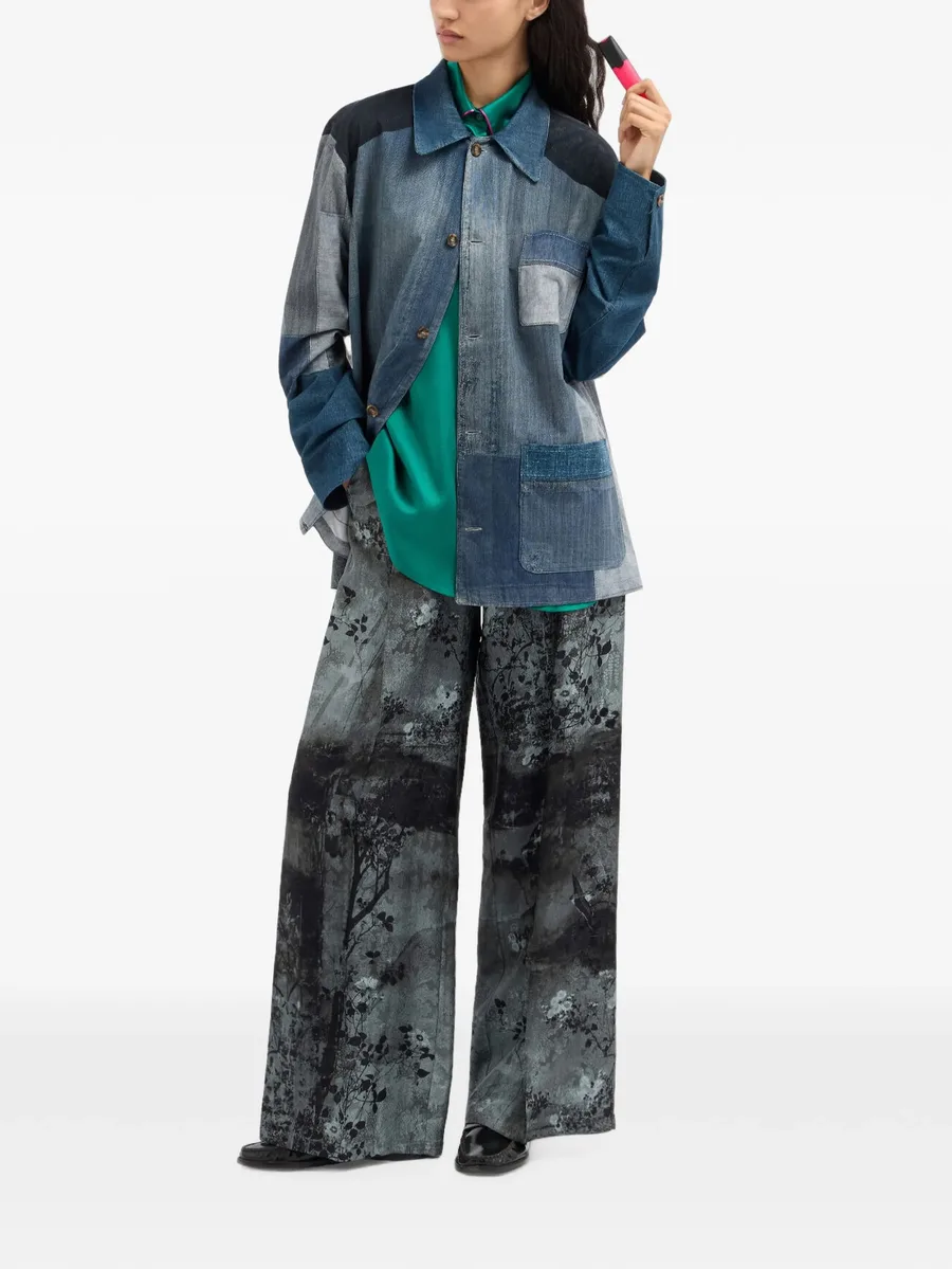 Amadobis patchwork denim oversirt 3