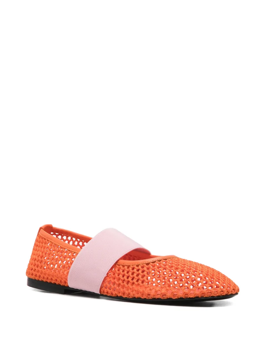 net strap ballet flats 3