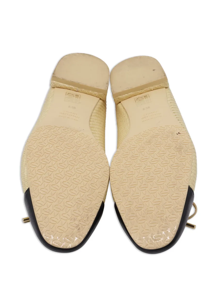 Bow raffia ballet flats 10