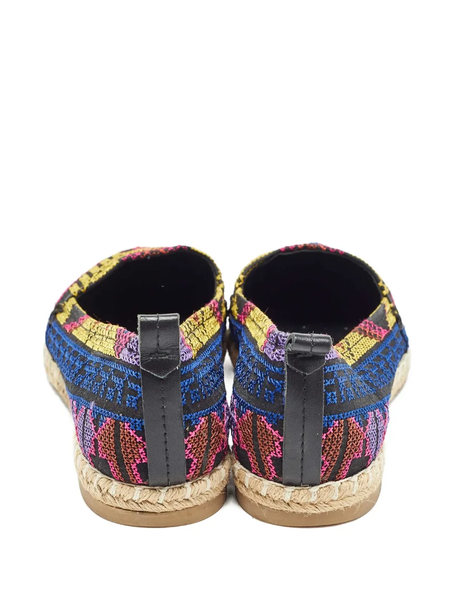 pre-owned pointed toe embroidered espadrilles 5