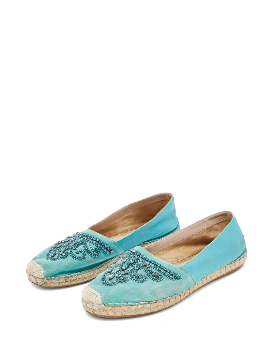 embellishment jute flat espadrilles 3