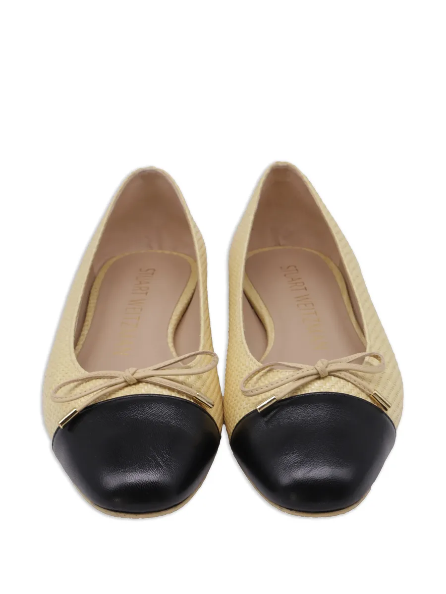 Bow raffia ballet flats 8