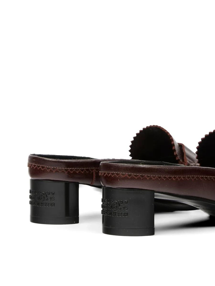 swing toe leather slippers 9
