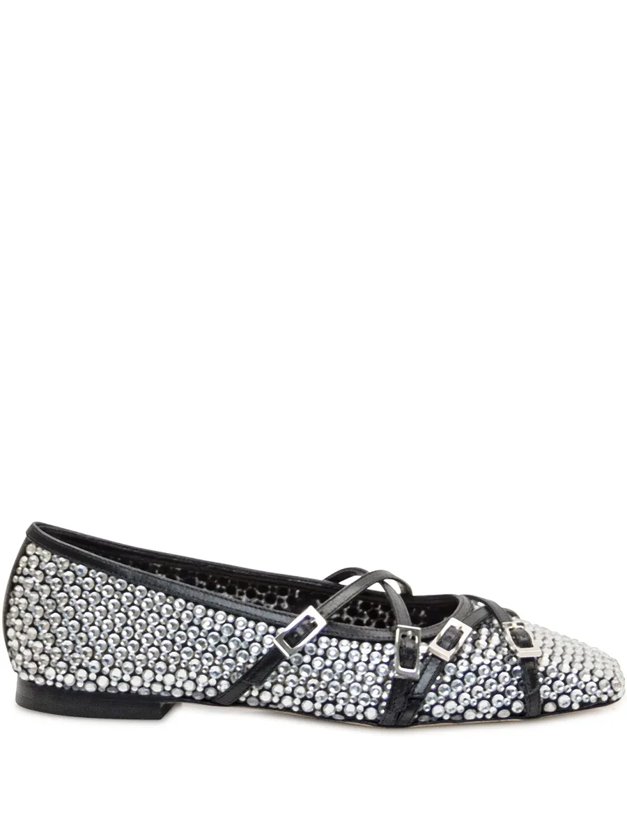 Crystal Net ballerina shoes 1