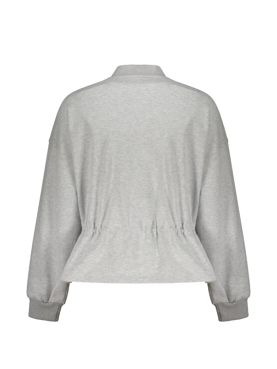 zip-up drawstring hoodie 2
