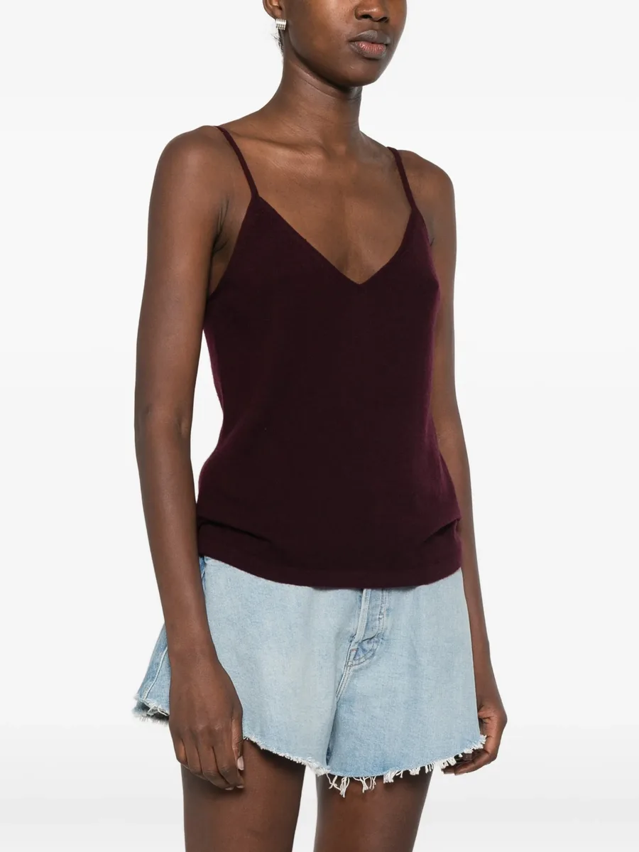 V-neck cashmere tank top 3