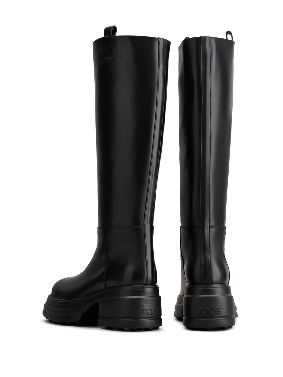 round-toe leather boots 6